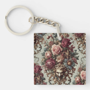 🌺 The Riot to Bloom - Gotisches Barock Schlüsselanhänger