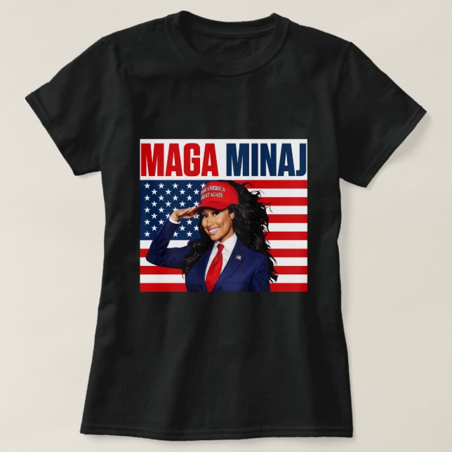 The Rise Of  Maga Minaj And Trump T-Shirt (Design vorne)