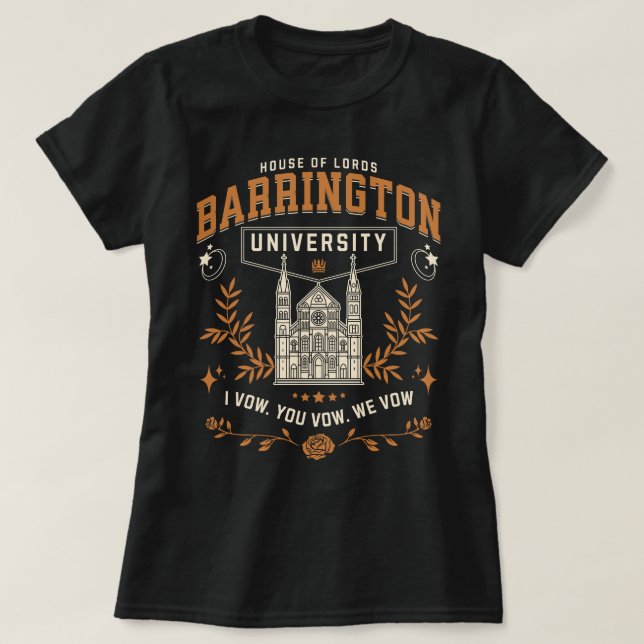 The Ritual Barrington University Fantasy Reader T-Shirt (Design vorne)