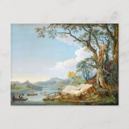 The River Severn at Shrewsbury, Shropshire Postkarte