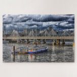 The River Thames London under a Cloudy Sky Puzzle<br><div class="desc">This amazing picture puzzle relating to the famous River Thames in London,  England will bring hours of pleasure to anyone. 

Image by David Mark</div>