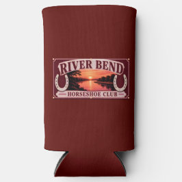 The RiverBend HorseShoe Club Can Coozie Selters Dosenkühler
