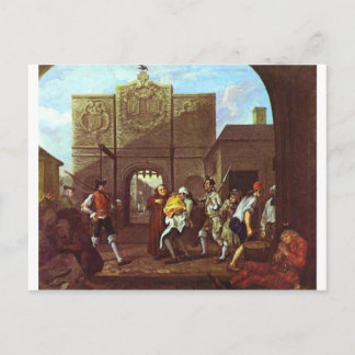 The Roast Beef of Old England by William Hogarth Postkarte