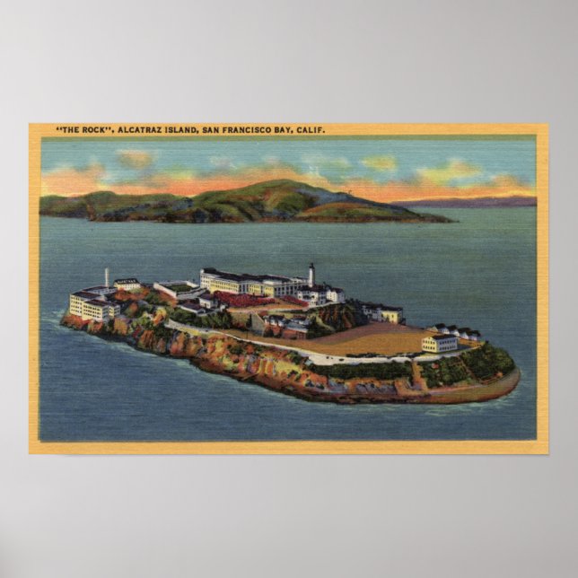 "The Rock", Aussicht auf die Insel Alcatraz Poster (Vorne)
