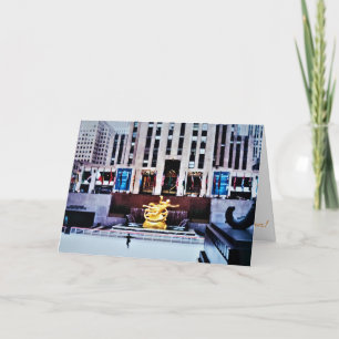 „The Rockefeller Center Concourse“-Weihnachtskarte Karte