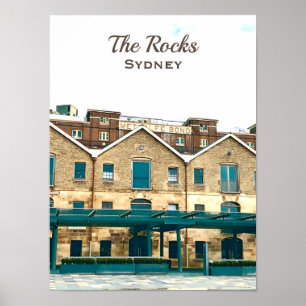 The Rocks Sydney Vintage-Reise Poster