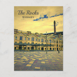 The Rocks Sydney Vintage-Reise Postkarte