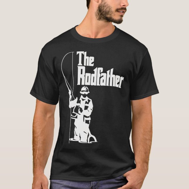 The Rodfather Angeln  T-Shirt (Vorderseite)