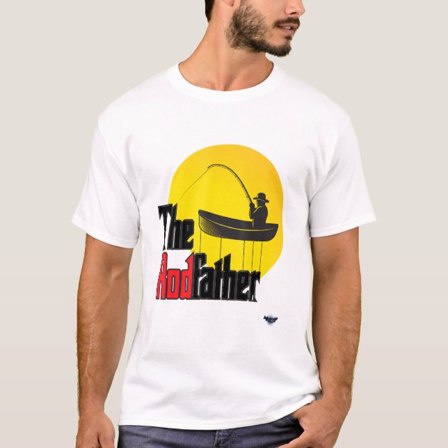 The Rodfather Fishing Enthusiast Fisherman Dad T-Shirt (Vorderseite)