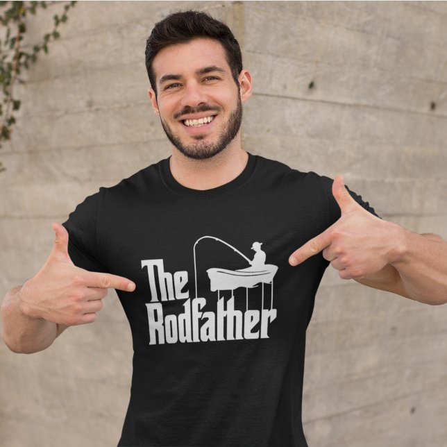 The Rodfather Funny Fishing T-Shirt (Von Creator hochgeladen)