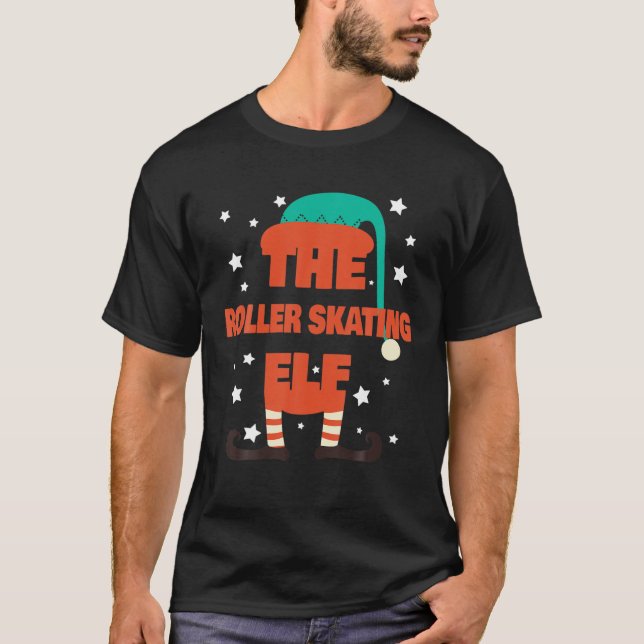 The Roller Skaten Elf Christmas Pajama - Roller S T-Shirt (Vorderseite)