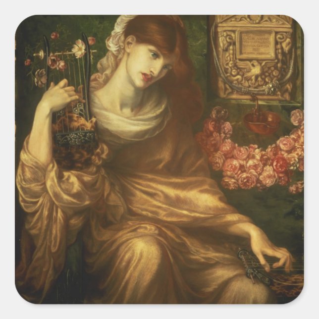 The Roman Widow, 1874 (Öl auf Leinwand) Quadratischer Aufkleber (Vorderseite)