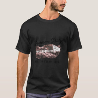 The Roseman Bridge Est 1883 Madison Landkreis Iowa T-Shirt
