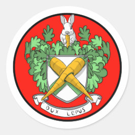 The Royal Bunny Runder Aufkleber