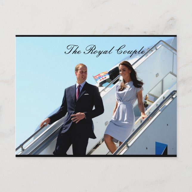 The Royal Couple Prince William and Kate MIddleton Postkarte (Vorderseite)