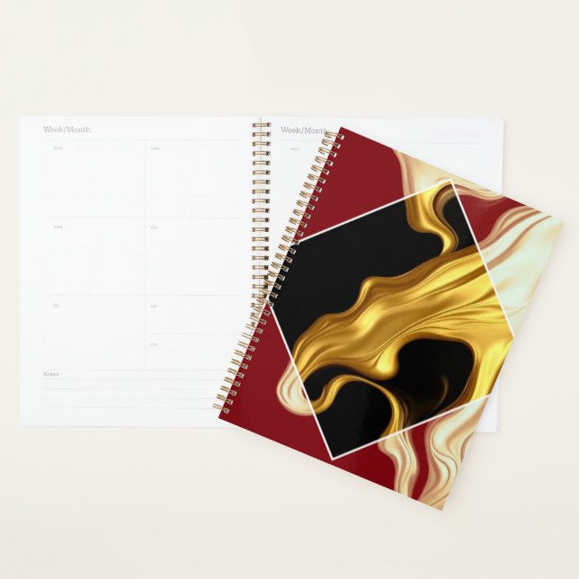The Royal Flow Planner: Regal Crimson & Gold QR Planer (Anzeige)