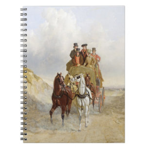 The Royal Mail Coach on the Road, 1841 (Öl auf Pf Notizblock