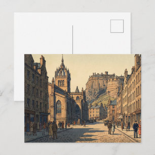 The Royal Mile in Edinburgh J Postkarte