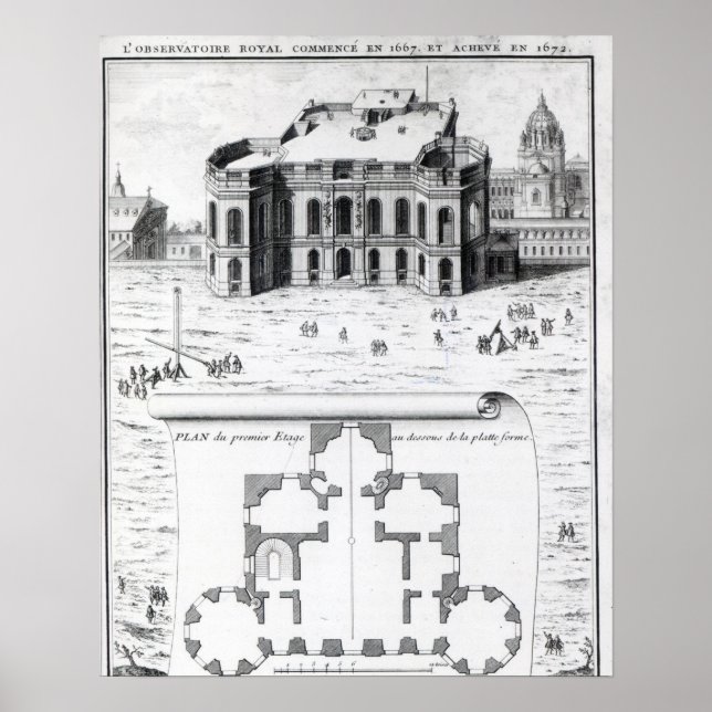 The Royal Observatory in Paris, 1741 Poster (Vorne)