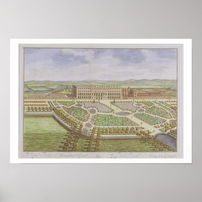 The Royal Palace of Hampton Court, from 'Survey of Poster (Vorne)