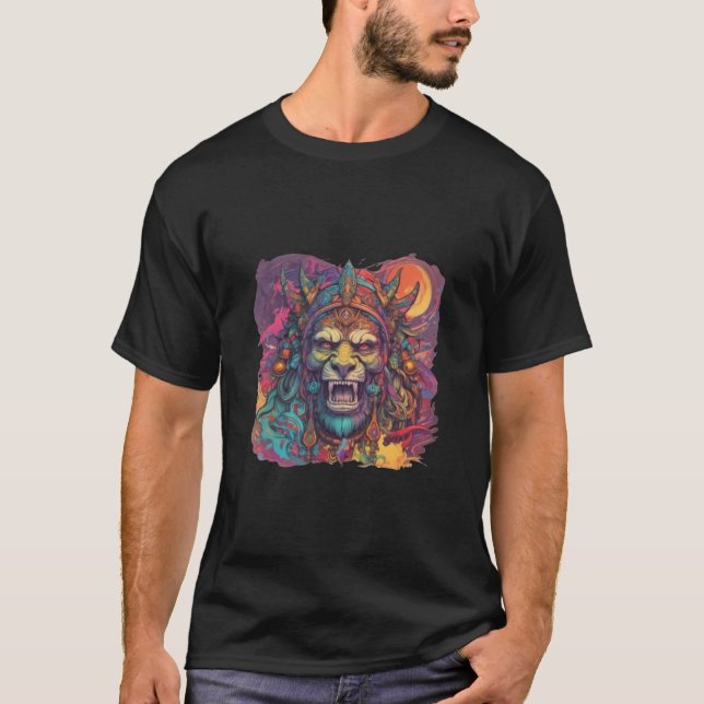 The Royal Roar: Eine doppelte Perspektive für den  T-Shirt (Vorderseite)
