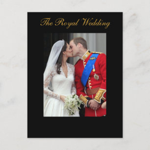 The Royal Wedding Prince William Kate Middleton Postkarte