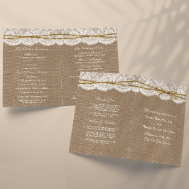 The Rustic Twine Bow Wedding Collection - Programm
