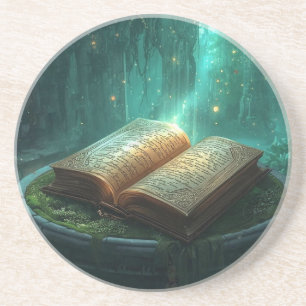 The Sacred Book of Moss and Magic Getränkeuntersetzer