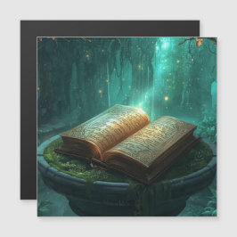 The Sacred Book of Moss and Magic Magnetkarte