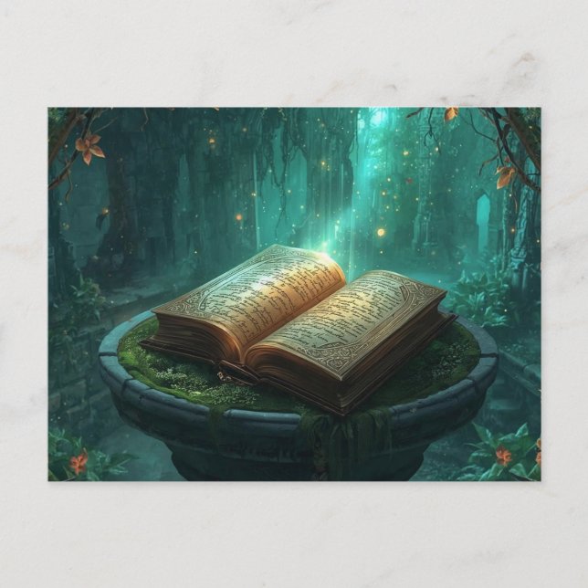 The Sacred Book of Moss and Magic Postkarte (Vorderseite)