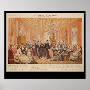 The Salon of Victor Hugo Poster
