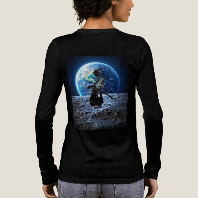 The Samurai Who Landed on the Moon Tri-Blend Shirt (Rückseite)