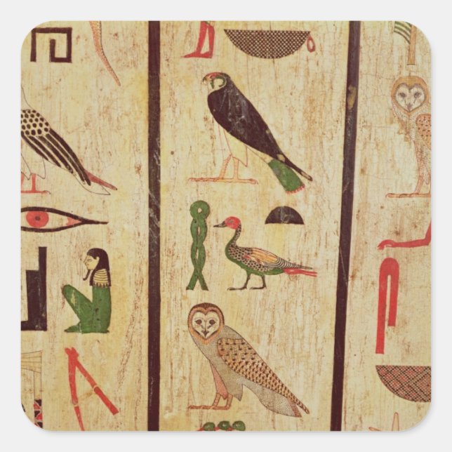 The sarcophagus of Psamtik I (664-610 BC) detail o Quadratischer Aufkleber (Vorderseite)