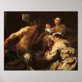 The Satyr - Johann Liss German Fine Art Poster