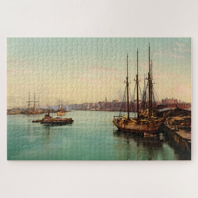 The Savannah River Georgia USA 1900 Puzzle (Horizontal)