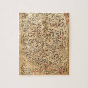 The Sawley Map Imago Mundi Honorius Augustodunensi Puzzle