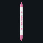 The School Nurse's Pen - Funny Nurse Gift Kugelschreiber<br><div class="desc">Niedlich rosa Typografie Pen für Schulkranke.</div>