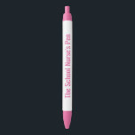 The School Nurse's Pen - Funny Nurse Gift Kugelschreiber<br><div class="desc">Niedlich rosa Typografie Pen für Schulkranke.</div>