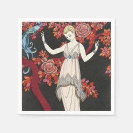 The Science Tree Evening Dress - George Barbier Serviette