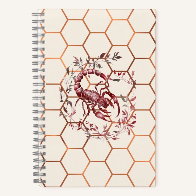 ♏ The Scorpio Muse: "Sting" Notizbuch (Vorderseite)