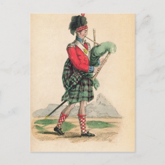The Scotch Piper Postkarte (Vorderseite)