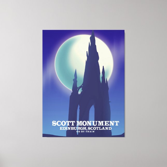 The Scott Monument, Edinburgh, Schottland Leinwanddruck (Vorderseite)