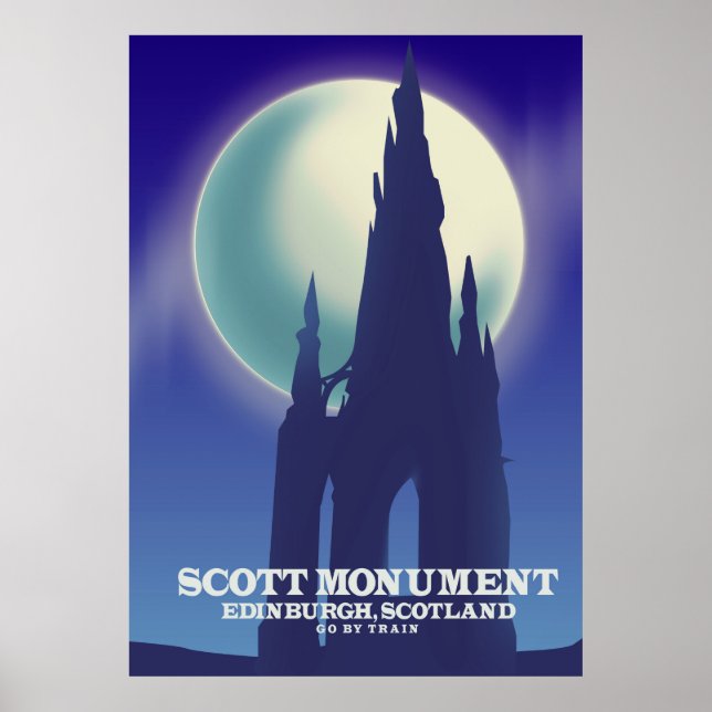 The Scott Monument, Edinburgh, Schottland Poster (Vorne)