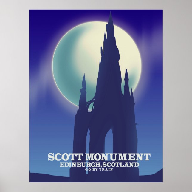 The Scott Monument, Edinburgh, Schottland Poster (Vorne)