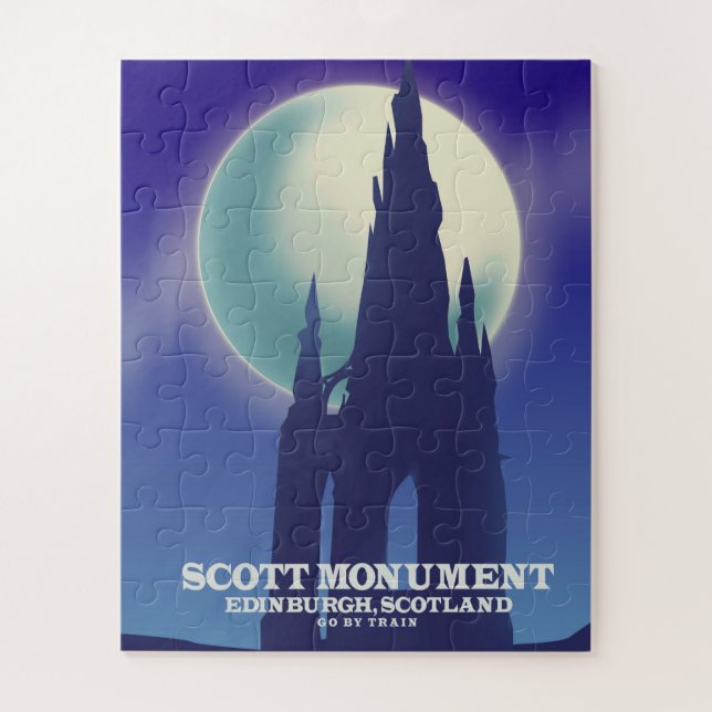 The Scott Monument, Edinburgh, Schottland Puzzle (Vertikal)