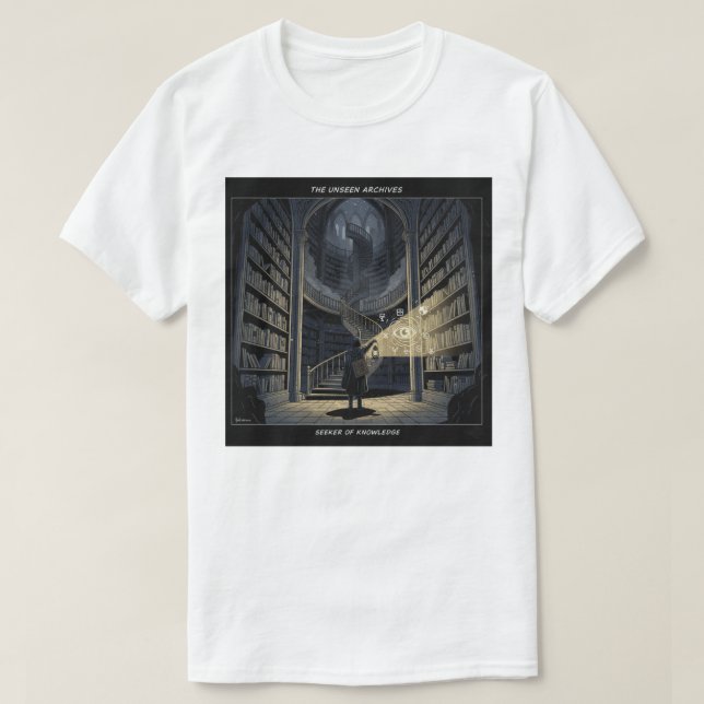 The Scout and the Forbidden Library T-Shirt (Design vorne)