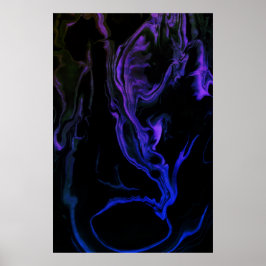 The Scream-an Abstract Art Creation on a 24x36 in. Poster
