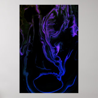 The Scream-an Abstract Art Creation on a 24x36 in. Poster