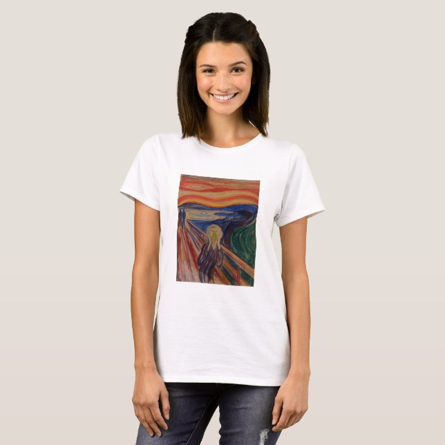 The Scream by Edvard Munch – Iconic Art T-Shirt (Vorne ganz)