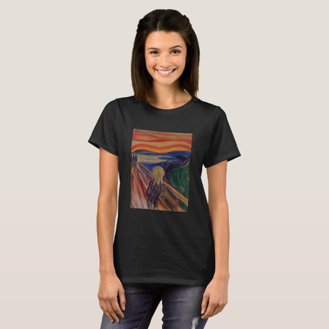 The Scream by Edvard Munch – Iconic Art T-Shirt (Vorne ganz)